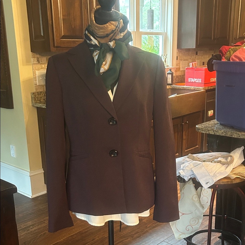 Evan Picone Sz 8 Women's Purple Blazer GUC
